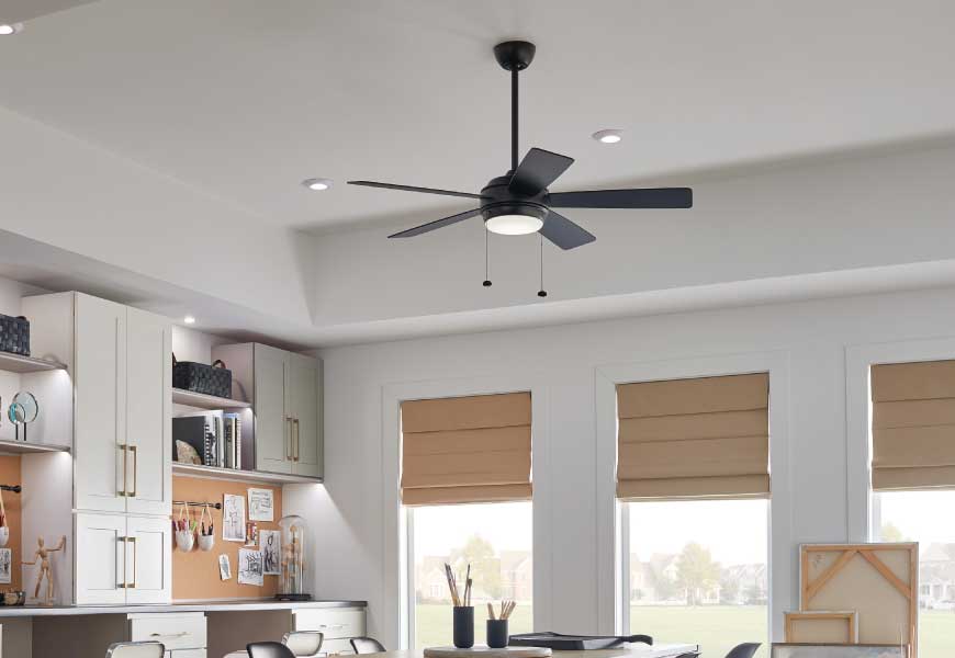 Ceiling Fans Picking The Right Style, Ceiling Fan Small Room Size