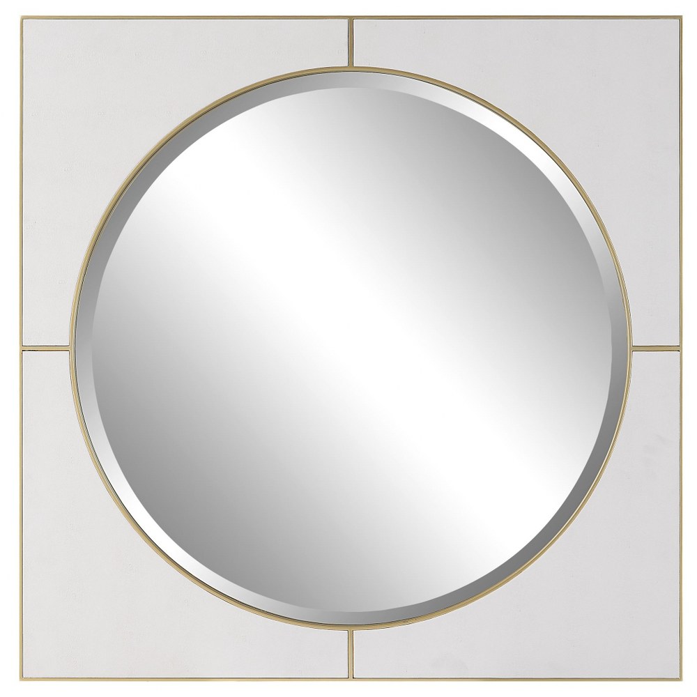 Round wall mirror with small circles 113