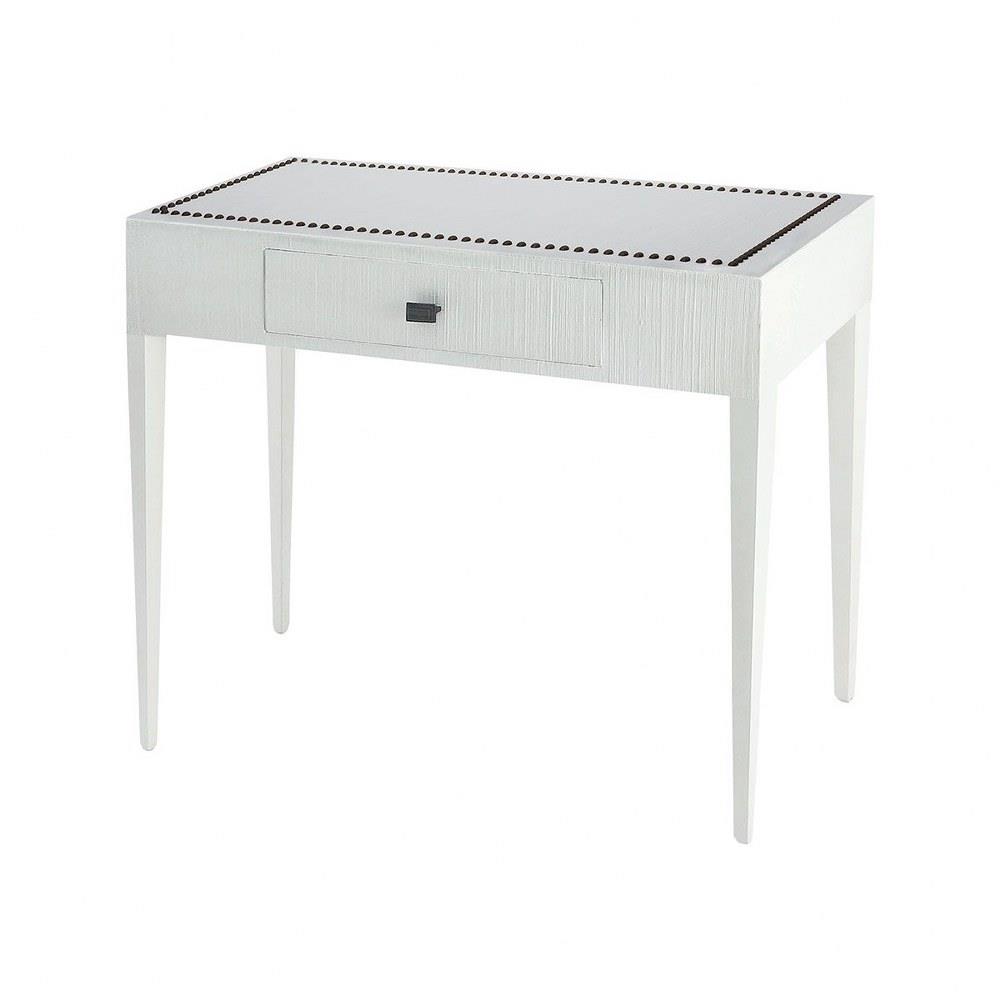 Bailey Street Home 2499 Bel 3332355 42 Inch Modern Farmhouse Sand Finish Writing Desk In Sand Finish With 1 Drawer Made Of Mdf Solid Mahogany Woven Raffia Rectangular Writing Desk