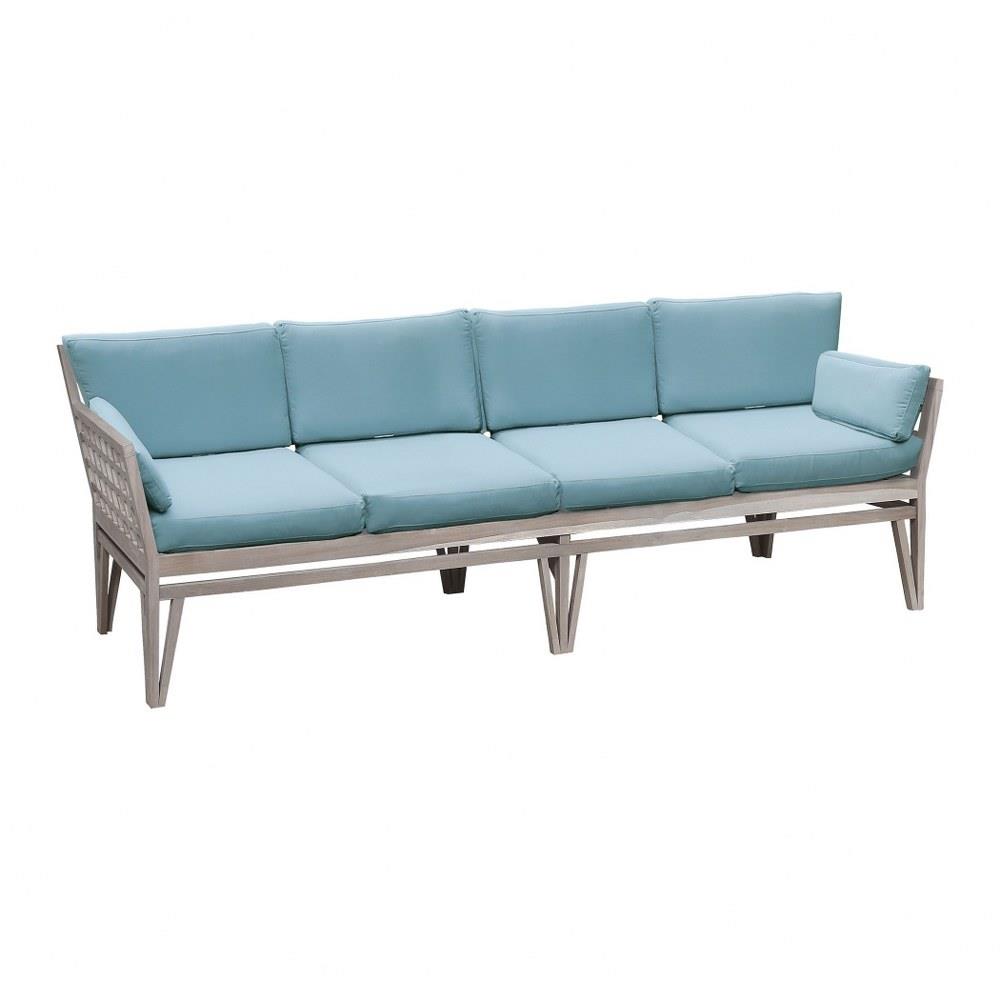 Bailey Street Home 2499 Bel 3334312 Sea Green Outdoor 4 Seat Sofa Cushions Only Set Of 10 Made Of Acrylic Fabric In Sea Green Finish 26 Inch Outdoor 4 Seat Sofa Cushion