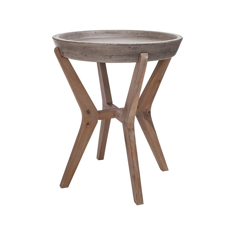 concrete top end table