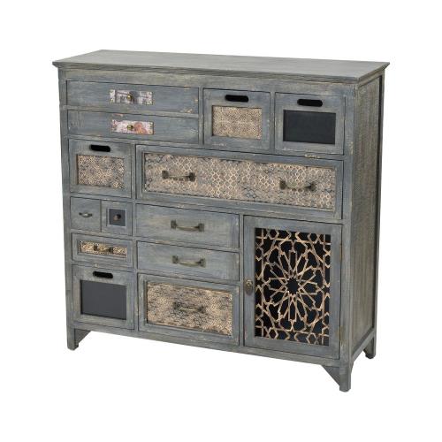 Bailey Street Home 2499 Bel 3335160 Rustic Antique Grey Cabinets With Decorative Accents Made Of Metal Wood In Antique Grey Finish Sideboard Credenza With Drawers