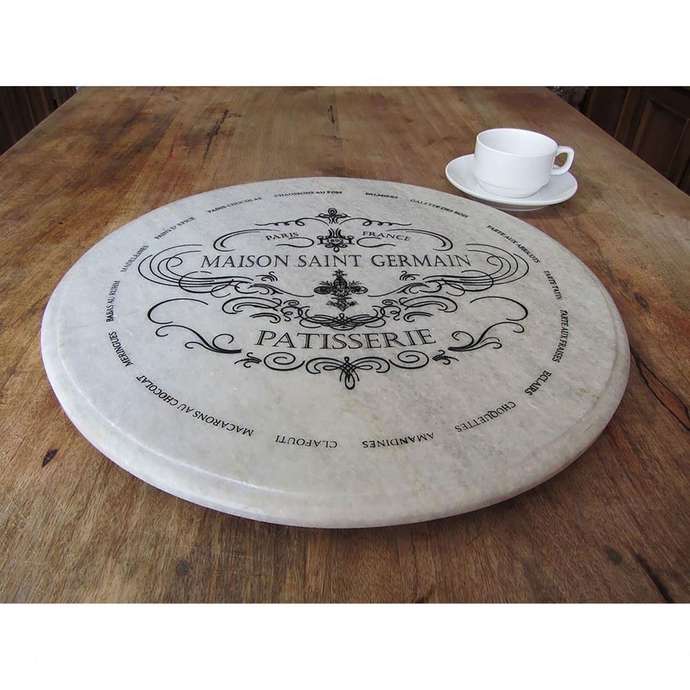 Bailey Street Home 2499 Bel 3379679 Round Decorative White Marble Lazy Susan In Marble Serving Lazy Susans 19 Inches Wide Material Marble Metal