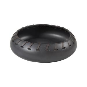 black bowls and trays