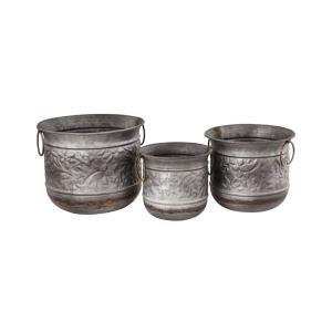 silver vases, jars, jugs, planters, pots