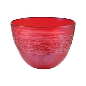 red bowls and trays